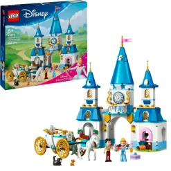 LEGO Disney 43275 Assepoesters Kasteel en Paardenkoets