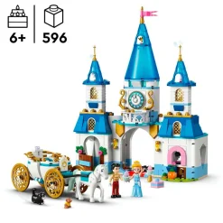 LEGO Disney 43275 Assepoesters Kasteel en Paardenkoets
