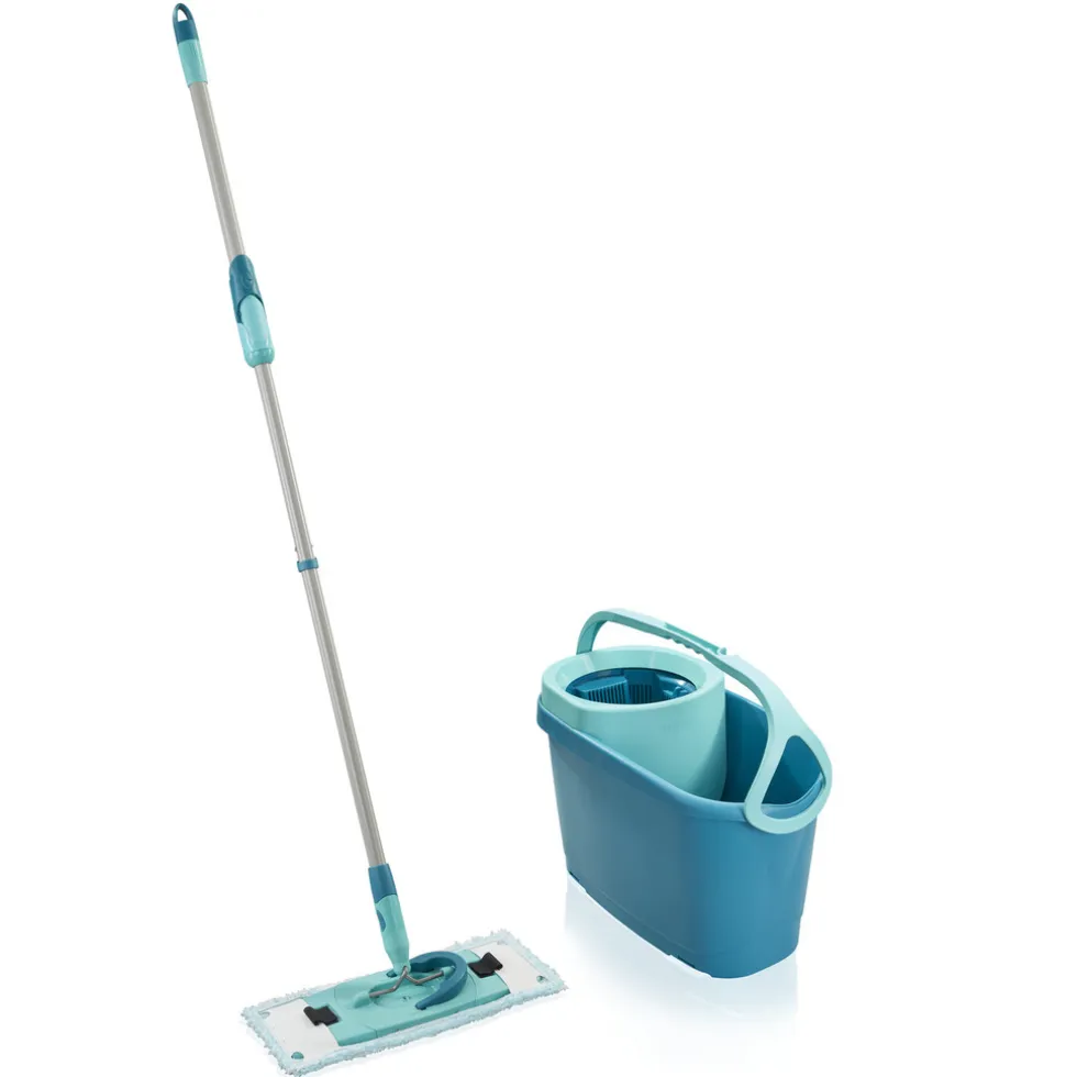 Leifheit Clean Twist Dweil Set M Ergo Vloerwisser (33 cm) met Emmer en Uitwringsysteem