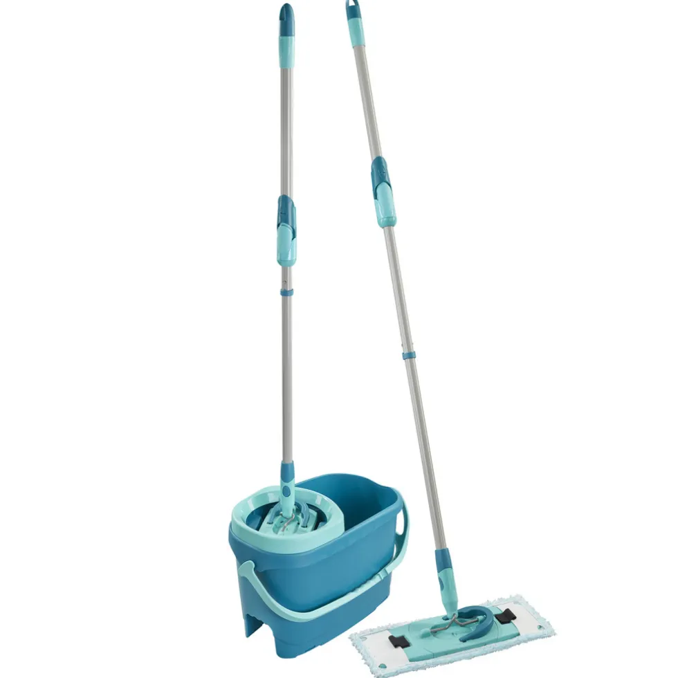 Leifheit Clean Twist Dweil Set M Ergo Vloerwisser (33 cm) met Emmer en Uitwringsysteem