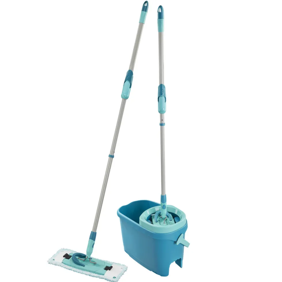 Leifheit Clean Twist Dweil Set M Ergo Vloerwisser (33 cm) met Emmer en Uitwringsysteem