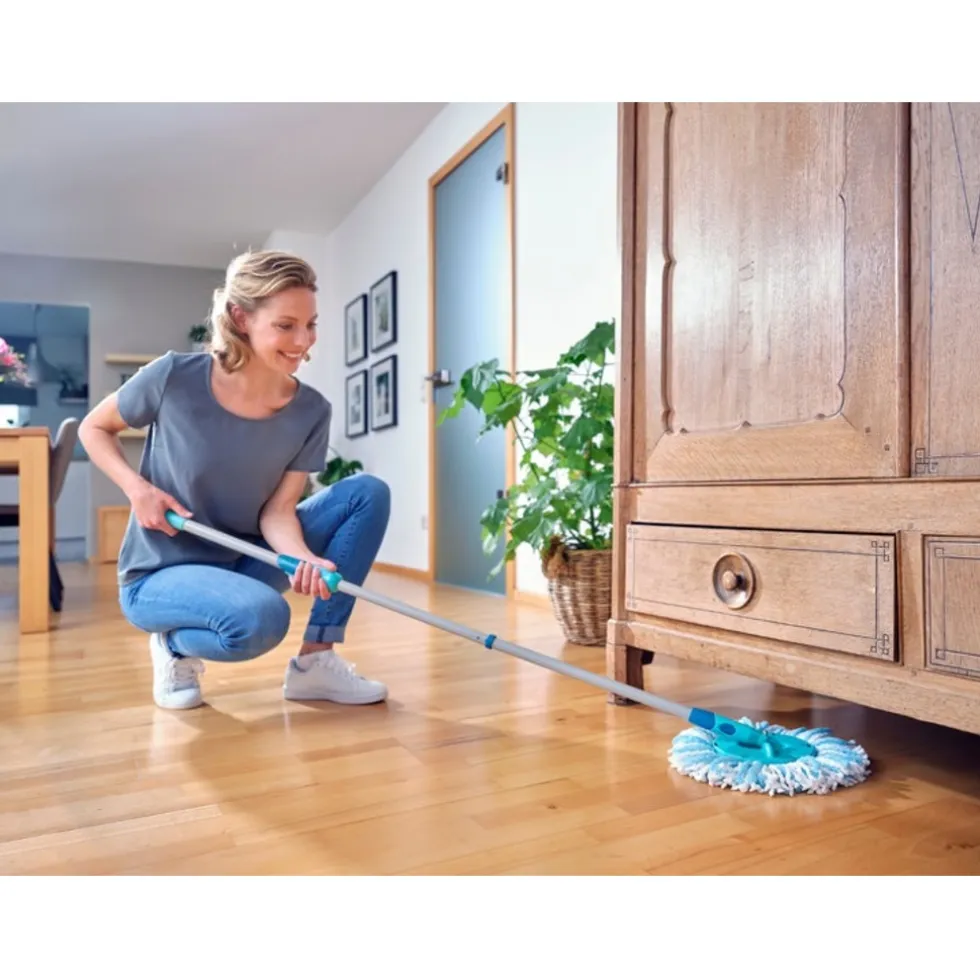 Leifheit Clean Twist Dweil Set Disc Mop Ergo met Emmer en Uitwringsysteem