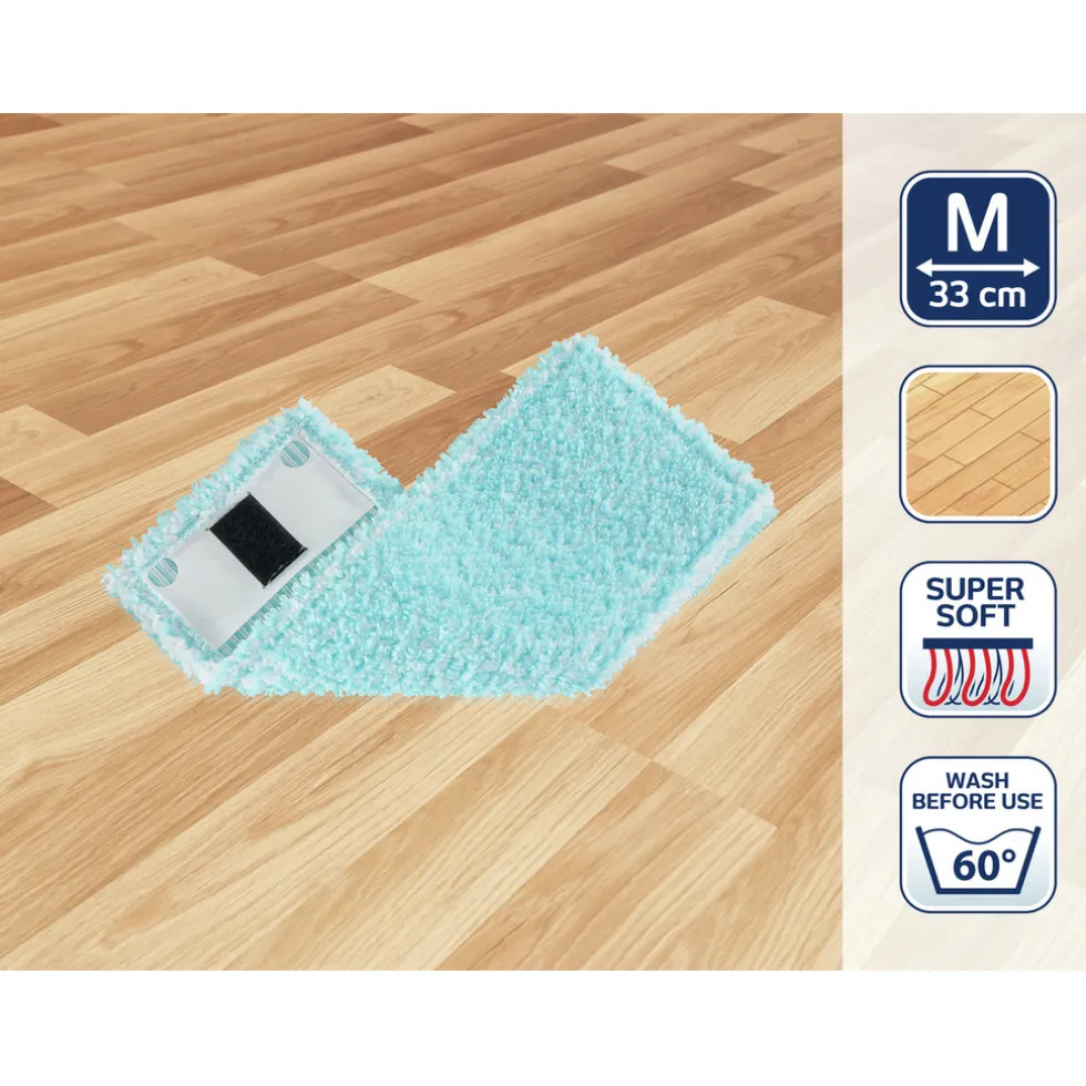 Leifheit Clean Twist M Ergo Super Soft Vloerwisserovertrek (33 cm)