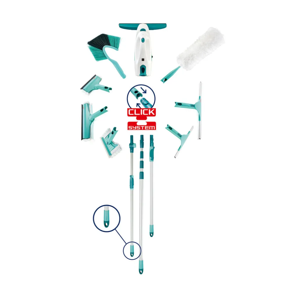 Leifheit Click Systeem Telescoopsteel 145 tot 400 cm