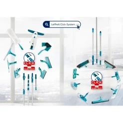 Leifheit Flexi Pad Bath Cleaner Micro Duo Tegel- en Badwisser met Telescoopsteel