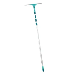 Leifheit XL Pro Reach 2-in-1 Raamtrekker (40 cm) met Micro Duo Overtrek en Telescoopsteel