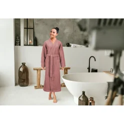 LINNICK Wafel Badjas Kuitlengte