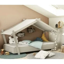 Lodge Bed 90x200 cm Licht