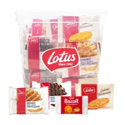 Lotus Krokante wafels, Bretons Botergaletje, gevuld speculooscrème