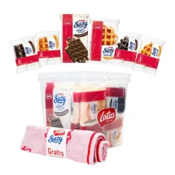 Lotus wafel assortiment met gratis keukenhanddoek