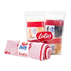 Lotus wafel assortiment met gratis keukenhanddoek