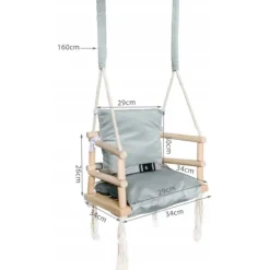 Lovegifts Luxe Houten 3 in 1 Meegroeischommel en Kinderschommel