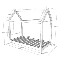 LUCEVI Cabane Peuter Bed