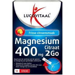 Lucovitaal Magnesiumcitraat 400Mg 2Go Sticks