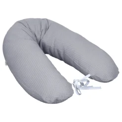 MamaLoes Amy Wafel Lichtgrijs Voedingskussen