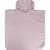 MamaLoes Beer Badstof Lila Kinder Badponcho