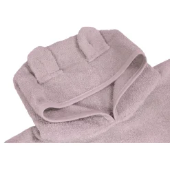 MamaLoes Beer Badstof Lila Kinder Badponcho