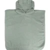 MamaLoes Beer Badstof Stone Green Kinder Badponcho