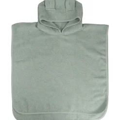 MamaLoes Beer Badstof Stone Green Kinder Badponcho