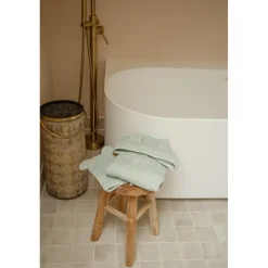 MamaLoes Beer Badstof Stone Green Kinder Badponcho