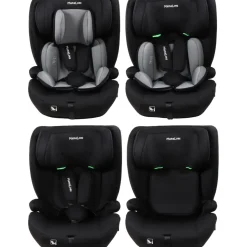MamaLoes Mick Zwart/Grijs Isofix 76-150 cm i-Size Autostoel