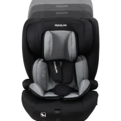 MamaLoes Mick Zwart/Grijs Isofix 76-150 cm i-Size Autostoel