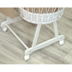 MamaLoes Pure Beige Deluxe Wit Baby Wiegje