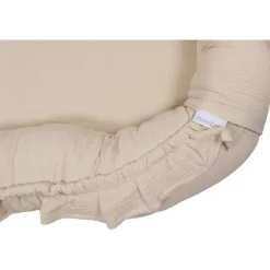 MamaLoes Soft Cotton Ruffle Ecru Babynest