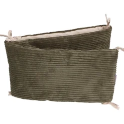 MamaLoes Velours Rib Groen 30 x 180 cm Bedbumper