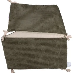 MamaLoes Velours Rib Groen 30 x 180 cm Bedbumper