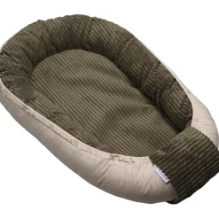 MamaLoes Velours Rib Groen Omkeerbaar Babynest