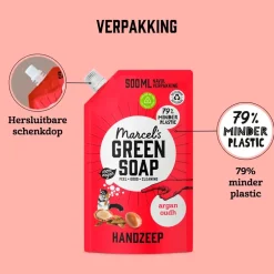 Marcel's Green Soap Argan & Oudh Handzeep Navulling