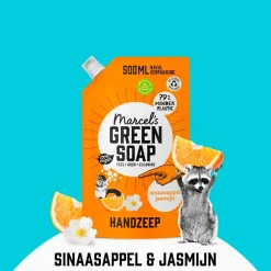 Marcel's Green Soap Sinaasappel & Jasmijn Handzeep Navulling