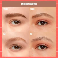 Maybelline New York Build-A-Brow 257 Medium Brown Wenkbrauwpotlood en -Gel