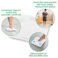 medisana BS 600 Lichaamsanalyse weegschaal met WiFi en Bluetooth