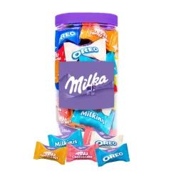 Milka Favourites chocolademix Toffee & Nut, Oreo, Cheesecake & Milkini