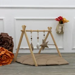 MorDesign Leaf Wood Babygym en Speelkleed
