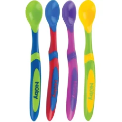 Nûby 6+M Voedingslepeltjes met Lange Handgreep