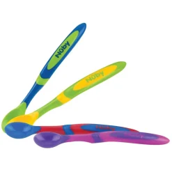 Nûby 6+M Voedingslepeltjes met Lange Handgreep