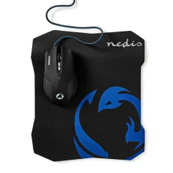 Nedis GMMP100BK gaming muis en muismat set