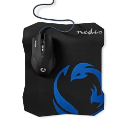 Nedis GMMP100BK gaming muis en muismat set