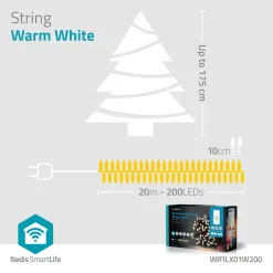 Nedis WIFILX01W100 slim Wi-Fi-lichtsnoer