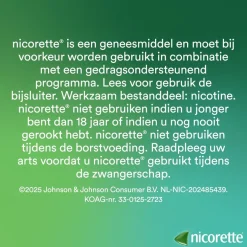 Nicorette Nicotine Freshmint 4mg Suikervrije Zuigtabletten