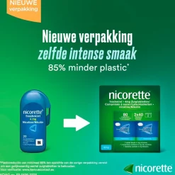 Nicorette Nicotine Freshmint 4mg Suikervrije Zuigtabletten