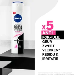 NIVEA Black & White Invisible Original Antitranspirant Spray