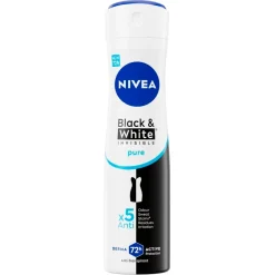 NIVEA Black & White Invisible Pure Antitranspirant Spray