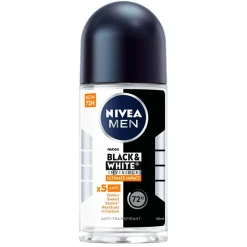 NIVEA Men Black & White Invisible Ultimate Impact Antitranspirant Roller