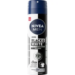 NIVEA Men Black & White Invisible Original Antitranspirant Spray
