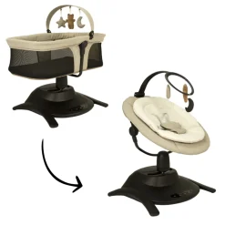 Novi 2-in-1 Stardust Babyswing en Wieg