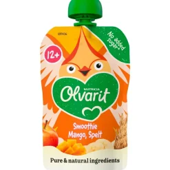 Olvarit 12+M Smoothie Mango, Spelt Knijpfruit